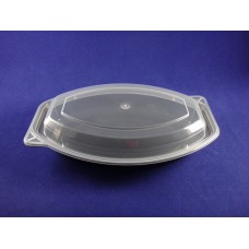I-924D32 PP Oblong Microwavable Container, 32 oz